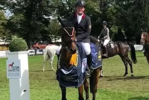 Hatten ein starkes Wochenende in München: Mikka Roth und die zehnjährige Atthina. Foto: Roth/Frei 