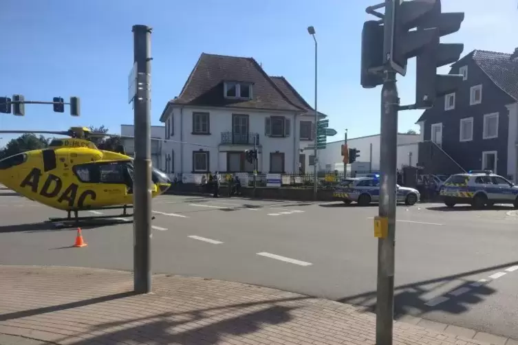 An dieser Kreuzung in Ramstein-Miesenbach kollidierte ein Radfahrer mit einem Auto. Foto: Polizei