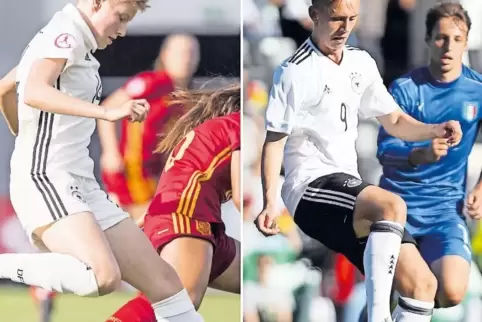 Ihre Debüt-Auftritte im Nationaltrikot bescheren ihren Ex-Clubs jetzt Prämien vom Deutschen Fußballbund: Paulina Krumbiegel und 