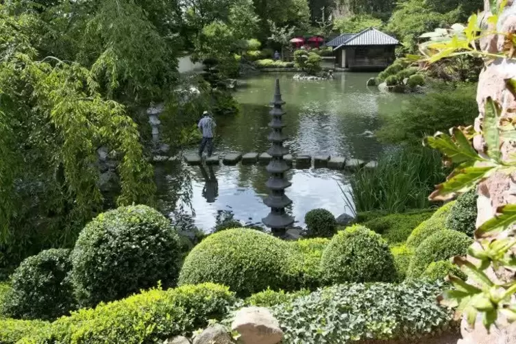 Ziel von Einbrechern: der Japanische Garten.  Fotos: VIEW