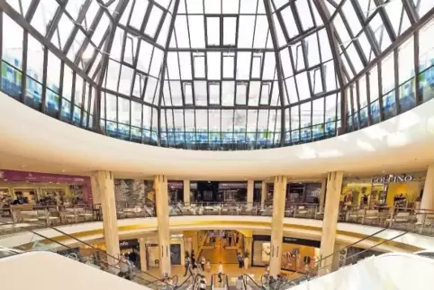 Die zentrale Kuppelhalle der Kö-Galerie in Düsseldorf.