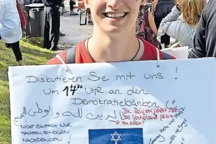 Eine von vielen Helferinnen.