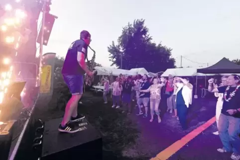 Auch bei der Kerwe wieder am Start: die Schobberocker – wie hier im Juli bei einer Party des Bobenheimer Carnevalvereins.