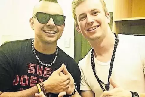 Kollegen: Sean Paul (links) und DJ Olde bei ihrer einzigen Begegnung vor einigen Jahren.