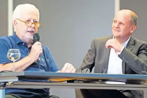 Sorgten für einen bewegenden Abend: Theater- und Musikwissenschaftler und Buchautor Jens Malte Fischer (links) und Frank Pommer,