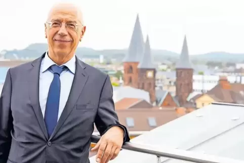 Verlässt die Kreissparkasse Kaiserslautern mit einem guten Gefühl: Rupert Schönmehl.