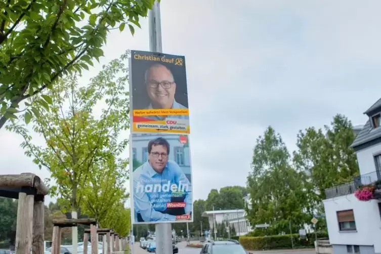 In den Umfragen hatte CDU-Mann Christian Gauf noch vor Marold Wosnitza gelgen.  Foto: Moschel 