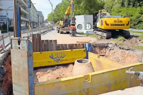 Die Bauarbeiten in der Schäferstraße vor zwei Jahren hat ein Fachbüro begleitet, weil der Verdacht bestand, dass im Untergrund n