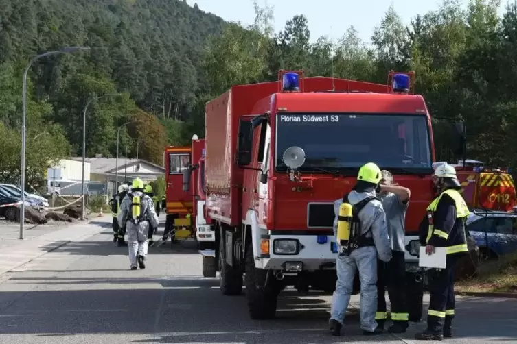 Mit großem Aufgebot waren die Hilfskräfte am Mittwoch vergangener Woche in Hauenstein angerückt. Foto: Buchholz 
