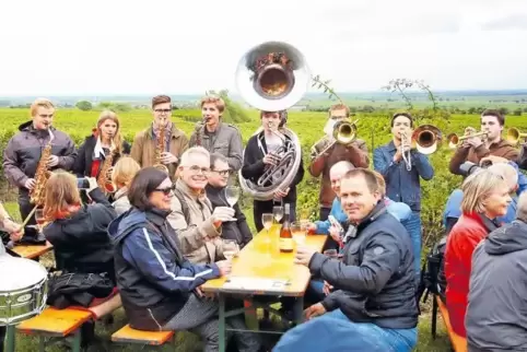 Musik mitten im Wingert erwartet die Teilnehmer der Jazzwanderung am kommenden Mittwoch.