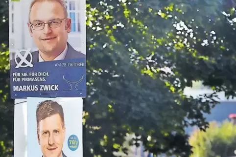 In der Lemberger Straße vereint: die Kandidaten der OB-Wahl.
