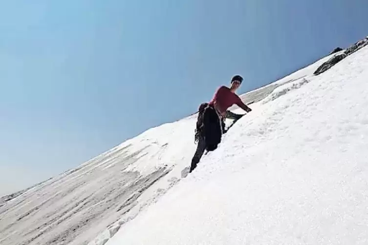 Auch Gletscher galt es zu bew&auml;ltigen.