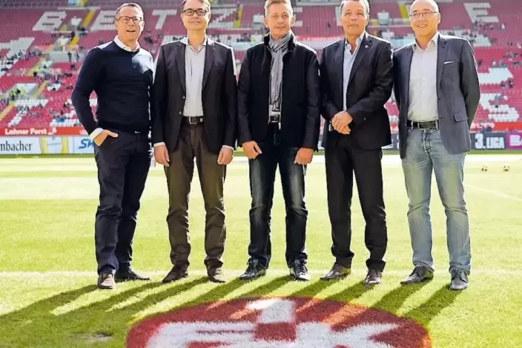 Die neue FCK-Führung (von links): Martin Bader, Michael Klatt, Patrick Banf, Rainer Keßler und Michael Littig.