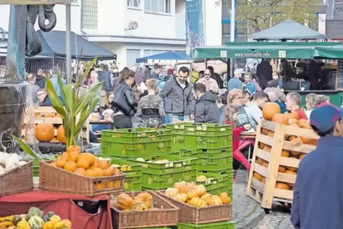 Kürbisse in ihrer ganzen Farbenpracht und Formenvielfalt: Der Ramsteiner Bauernmarkt mit seinen regionalen Erzeugnissen spricht 
