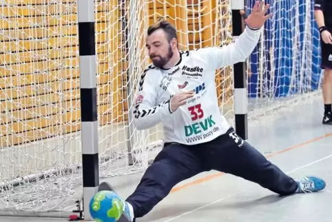 Tritt gegen seinen Ex-Verein an: HSG Eckbachtals Torwart Rouven Hahn.