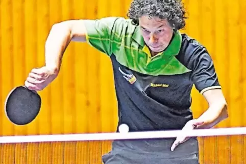 Michael May besiegelte den Grünstadter Sieg beim TTC Frankenthal.