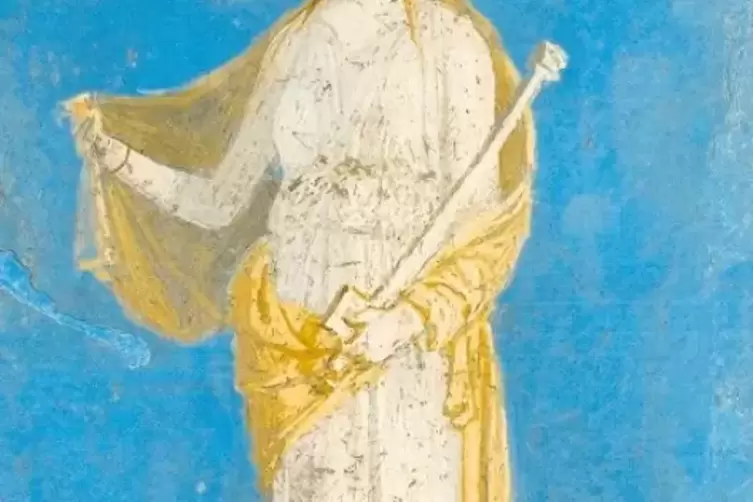 Medea hält mordbereit das Schwert: Wandgemälde aus der Villa Arianna in Stabiae (1. Jahrhundert).