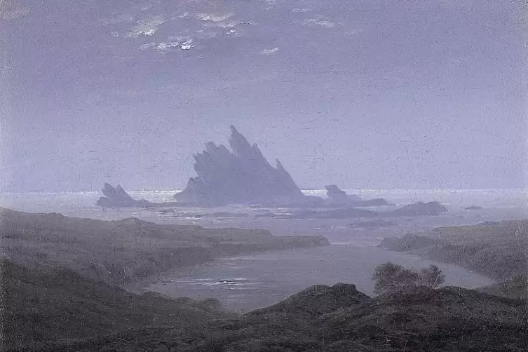 Natur als Sinnbild der Einsamkeit und Verlassenheit: Caspar David Friedrichs „Felsenriff am Meeresstrand“ (1824) .