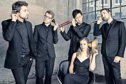 Fünf Musiker aus fünf Nationen: das Auris-Quintett.