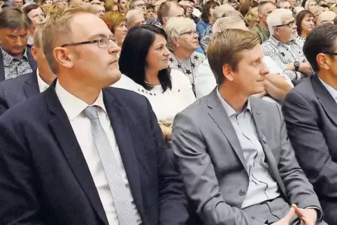 Bei der Diskussion des Jugendstadtrates sollen die OB-Kandidaten Markus Zwick (links) und Sebastian Tilly unter anderem erklären