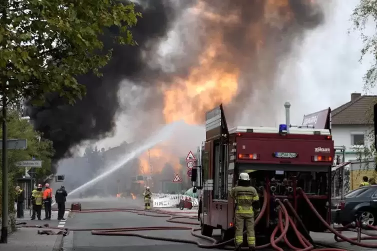 23. Oktober 2014: Die Gasexplosion in Edigheim jährt sich am Dienstag zum vierten Mal. Archivfoto: Kunz