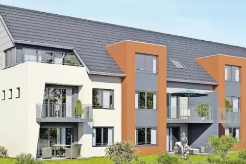 So sollen die Häuser mit zehn Wohnungen aussehen.
