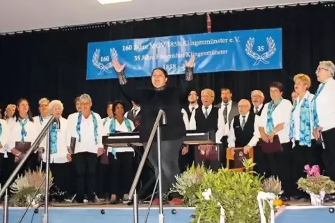 Der MGV Klingenmünster überzeugte in der Klingbachhalle.