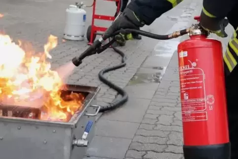 Einen Feuerlöscher wollte ein betrügerischer Anrufer kontrollieren. Foto: Iversen 
