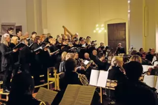 Musikalisches Miteinander: Für die Aufführung hatte sich der Projektchor mit der Kammerphilharmonie Mannheim und jungen Solisten