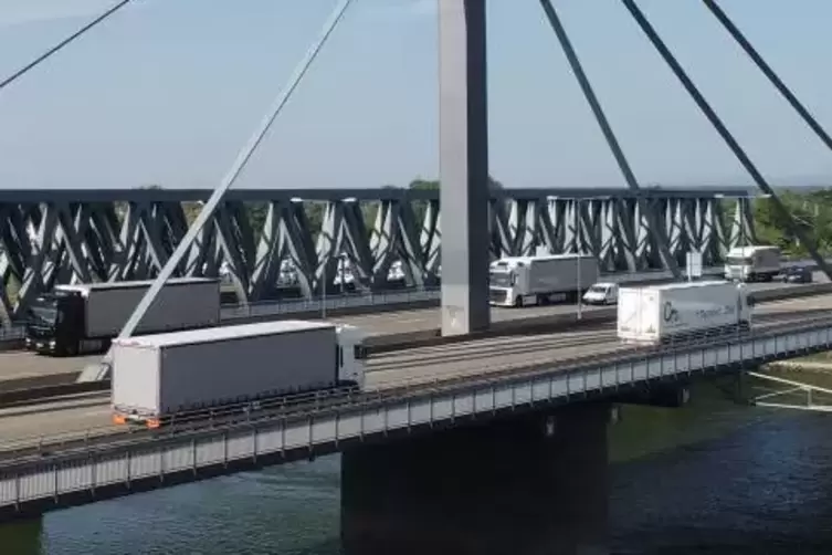 Am Mittwoch fließt der Vekehr ein letztes Mal ohne Störun g über die Rheinbrücke. Ab Donnerstag müssen Pendler wahrscheinlich wi