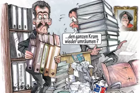 Jede Menge Arbeit hatten die Verwaltungen mit der gescheiterten Zwangsfusion.