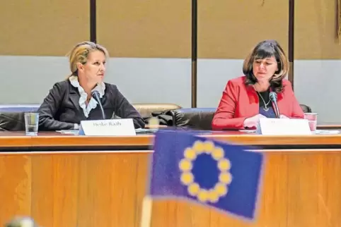 Steinruck (rechts) und Raab warben für die Europäische Union.