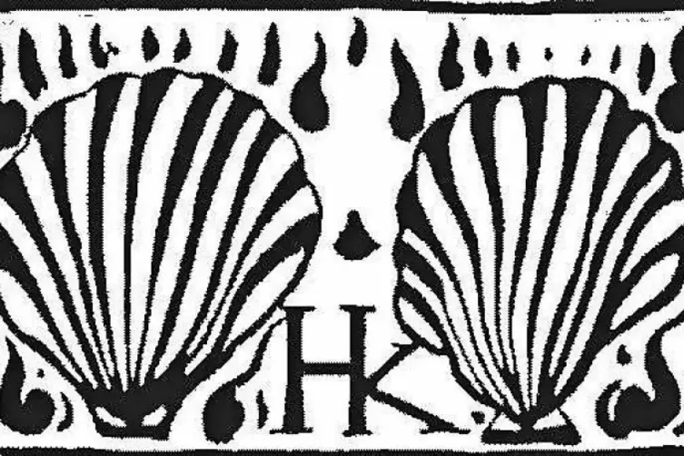 Von Andr&eacute; Derain entworfen: das Verlags-Signet f&uuml;r Daniel Henri Kahnweiler, Logo des Kahnweilerhauses in Rockenhausen.