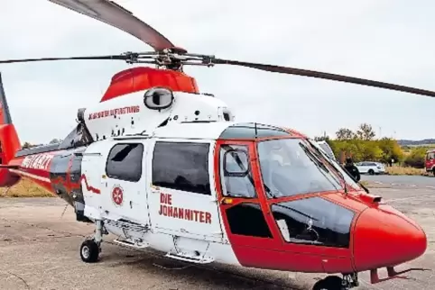 Stein des Anstoßes: der neue Rettungshubschrauber.