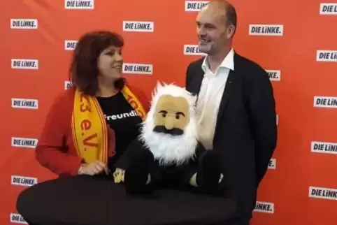 Die rheinland-pfälzischen Linken bestätigten die Landesvorsitzenden Jochen Bülow und Katrin Werner im Amt. Foto: kad 