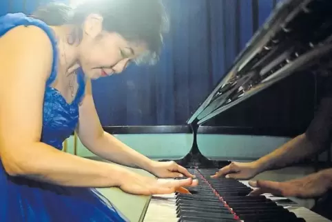 Sachiko Furuhata-Kersting im Blauen Haus.