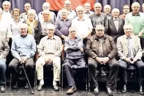 Die aus Zweibrücken und dem Umland stammenden Geehrten der IG Metall-Verwaltungsstelle Saarpfalz.