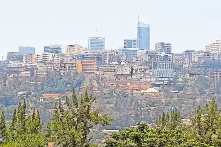 Land der 1000 Hügel: Auch Ruandas Hauptstadt Kigale liegt auf welchen.