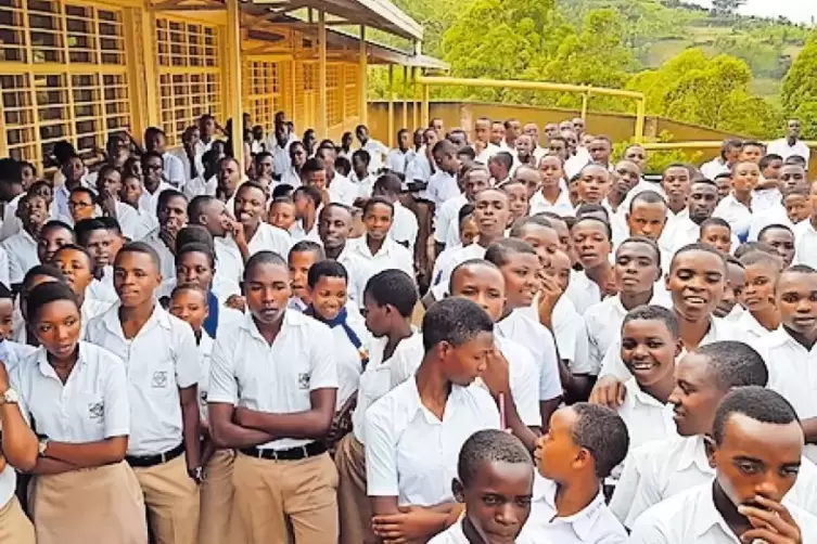 Fleißig: Schüler aus Rwankuba.