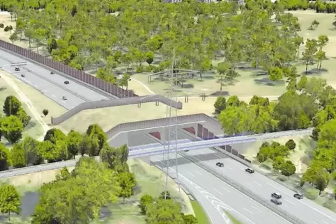 Eine Brücke soll die Restbereiche des „Mainzer Sandes“ – ein überregional bedeutsames Naturschutzgebiet – verbinden und so den U