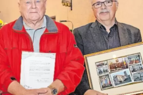 Edmund Vogel (links) und Peter Schwalbach wurden geehrt.