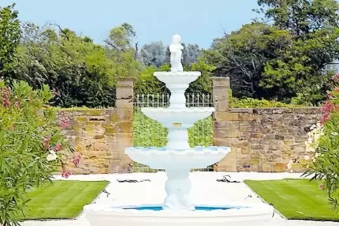 Der Schlossgarten im August nach der Umgestaltung.