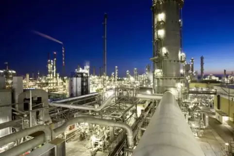Blick aufs BASF-Werksgelände. Foto: BASF