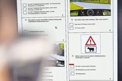 Der Bogen zur Führerscheinprüfung wird seit 2010 in Deutschland überall am PC ausgefüllt.