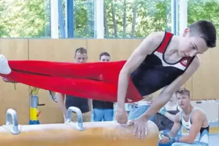 Einer der ganz Jungen im TG-Kader: der Oppauer Bastian Conrad.