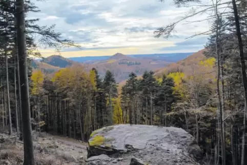 Dieses Panorama bietet sich unweit des Hermersbergerhofs.