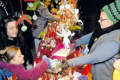 Weihnachtsstimmung beim Christkindlmarkt.