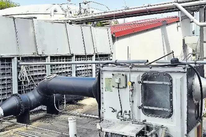 An der Kläranlage in Niederkirchen entsteht ein Anbau.