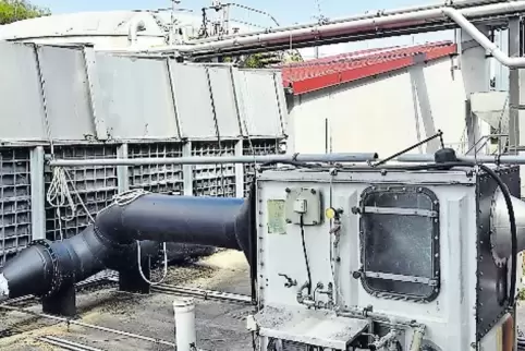 An der Kläranlage in Niederkirchen entsteht ein Anbau.