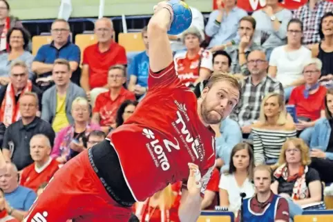 Seine Tore und Aggressivität in der Abwehr sind morgen gegen den VfL Gummersbach gefragt: Frederic Stüber von den Eulen Ludwigsh